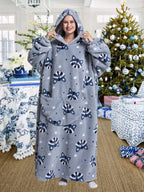 Wearable Plush Blanket Hoodie