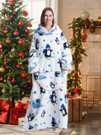 Wearable Plush Blanket Hoodie